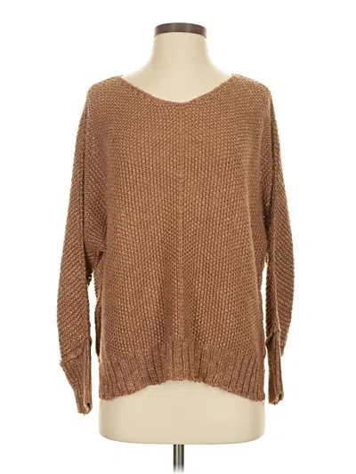 Pre-owned Assorted Brands Pullover Sweater In Brown