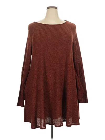 Pre-owned Assorted Brands Pullover Sweater In Brown