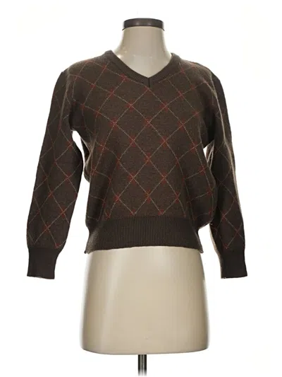 Pre-owned Assorted Brands Pullover Sweater In Brown