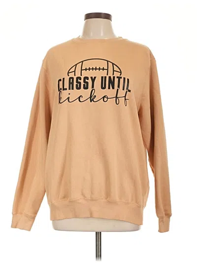 Pre-owned Assorted Brands Pullover Sweater In Brown