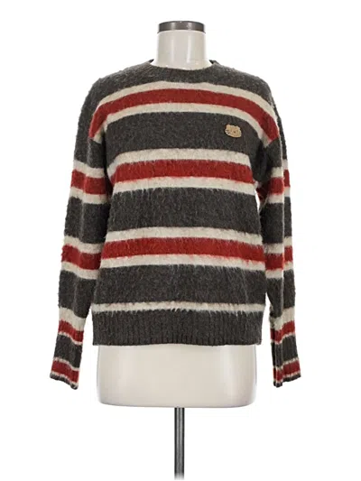 Pre-owned Assorted Brands Pullover Sweater In Brown