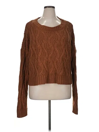 Pre-owned Assorted Brands Pullover Sweater In Brown