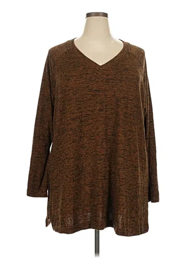 Pre-owned Assorted Brands Pullover Sweater In Brown
