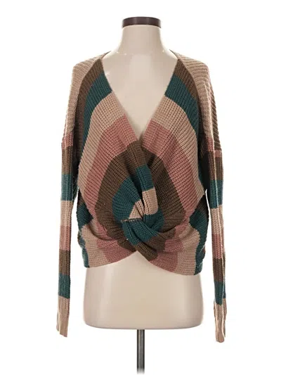 Pre-owned Assorted Brands Pullover Sweater In Brown