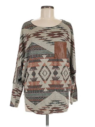 Pre-owned Assorted Brands Pullover Sweater In Brown