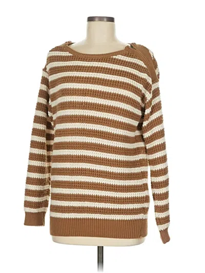 Pre-owned Assorted Brands Pullover Sweater In Brown