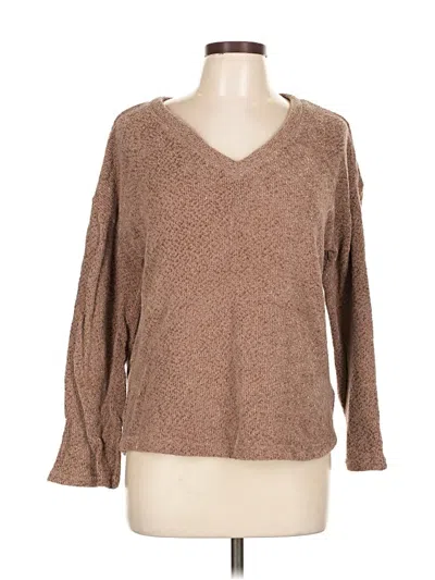 Pre-owned Assorted Brands Pullover Sweater In Brown