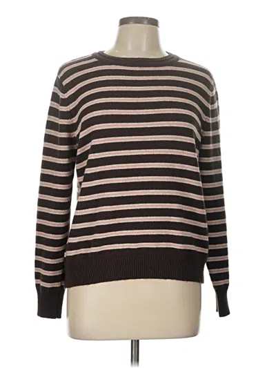 Pre-owned Assorted Brands Pullover Sweater In Brown