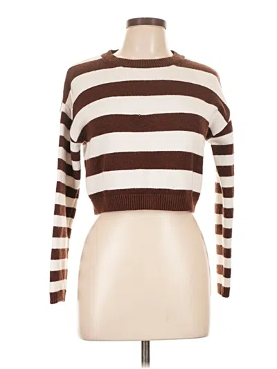 Pre-owned Assorted Brands Pullover Sweater In Brown