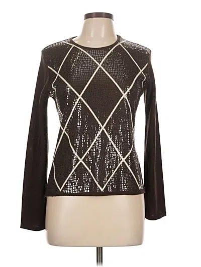 Pre-owned Assorted Brands Pullover Sweater In Brown