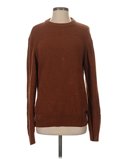 Pre-owned Assorted Brands Pullover Sweater In Brown