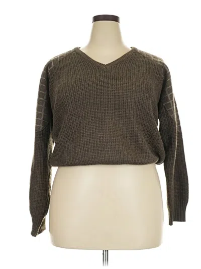 Pre-owned Assorted Brands Pullover Sweater In Brown
