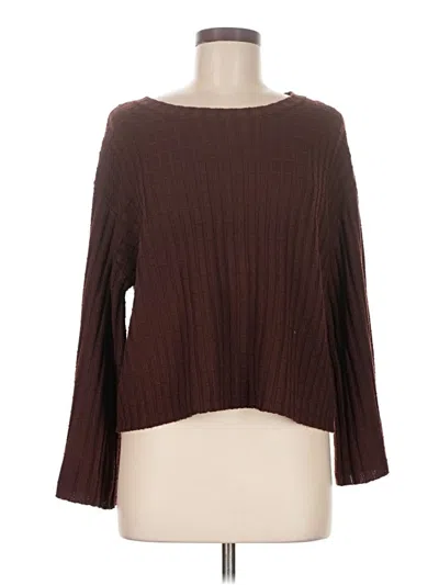 Pre-owned Assorted Brands Pullover Sweater In Brown