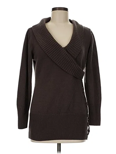 Pre-owned Assorted Brands Pullover Sweater In Brown