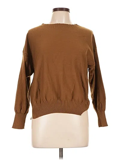 Pre-owned Assorted Brands Pullover Sweater In Brown