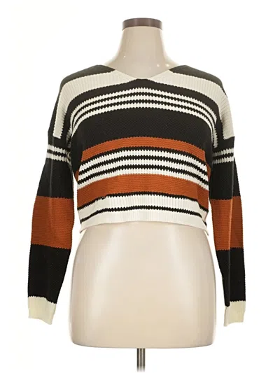 Pre-owned Assorted Brands Pullover Sweater In Brown