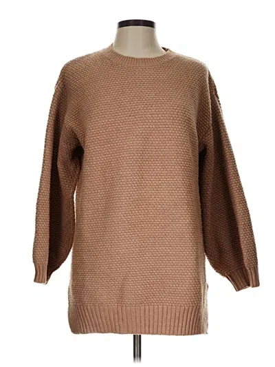 Pre-owned Assorted Brands Pullover Sweater In Brown