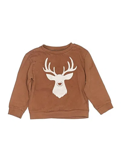 Pre-owned Assorted Brands Kids' Pullover Sweater In Brown