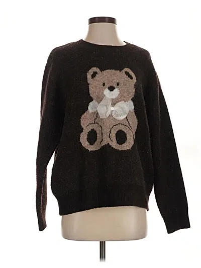 Pre-owned Assorted Brands Pullover Sweater In Brown