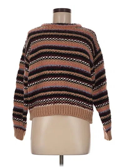 Pre-owned Assorted Brands Pullover Sweater In Brown