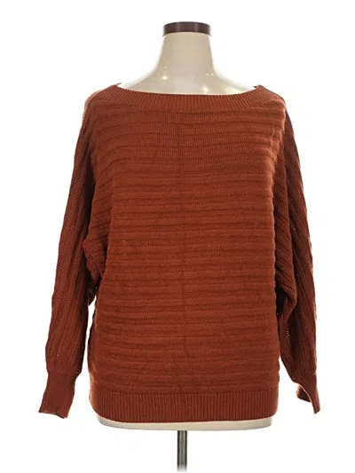 Pre-owned Assorted Brands Pullover Sweater In Brown