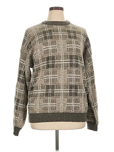 Pre-owned Assorted Brands Pullover Sweater In Brown