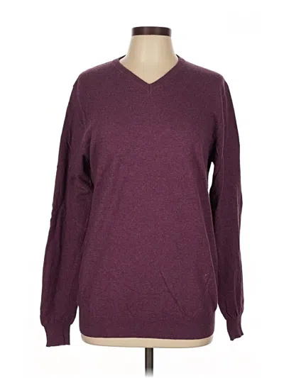 Pre-owned Assorted Brands Pullover Sweater In Burgundy