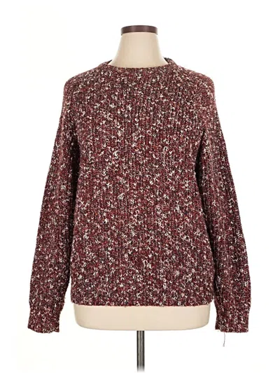 Pre-owned Assorted Brands Pullover Sweater In Burgundy