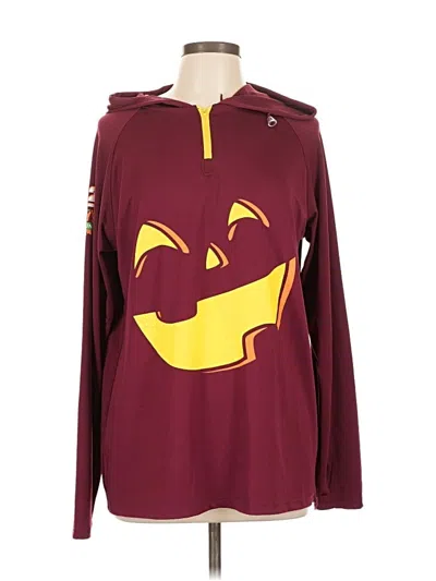 Pre-owned Assorted Brands Pullover Sweater In Burgundy