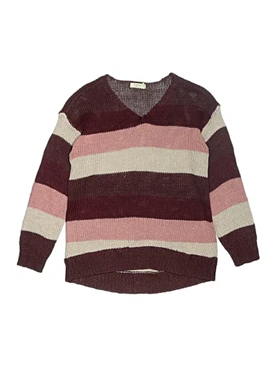 Pre-owned Assorted Brands Kids' Pullover Sweater In Burgundy