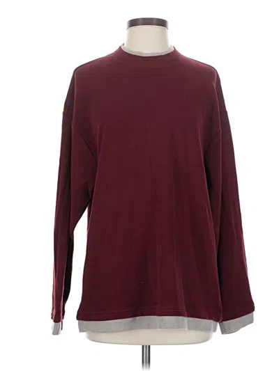 Pre-owned Assorted Brands Pullover Sweater In Burgundy