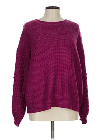 Pre-owned Assorted Brands Pullover Sweater In Burgundy