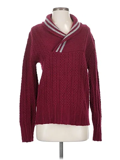 Pre-owned Assorted Brands Pullover Sweater In Burgundy