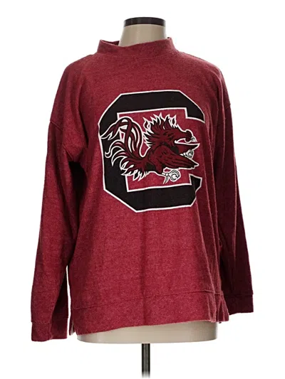 Pre-owned Assorted Brands Pullover Sweater In Burgundy