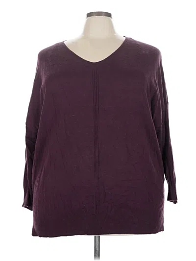 Pre-owned Assorted Brands Pullover Sweater In Burgundy