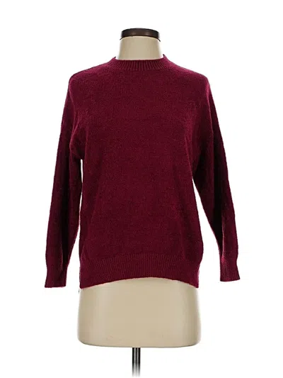 Pre-owned Assorted Brands Pullover Sweater In Burgundy