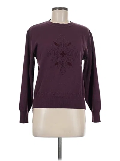 Pre-owned Assorted Brands Pullover Sweater In Burgundy