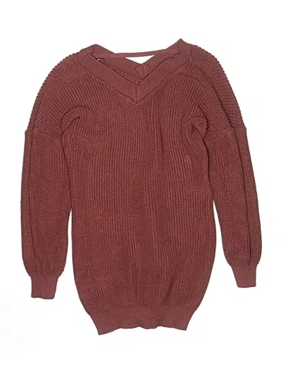 Pre-owned Assorted Brands Kids' Pullover Sweater In Burgundy