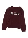 Assorted Brands Pullover Sweater In Burgundy