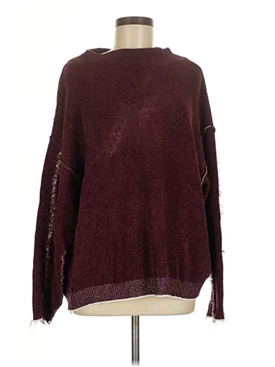 Pre-owned Assorted Brands Pullover Sweater In Burgundy