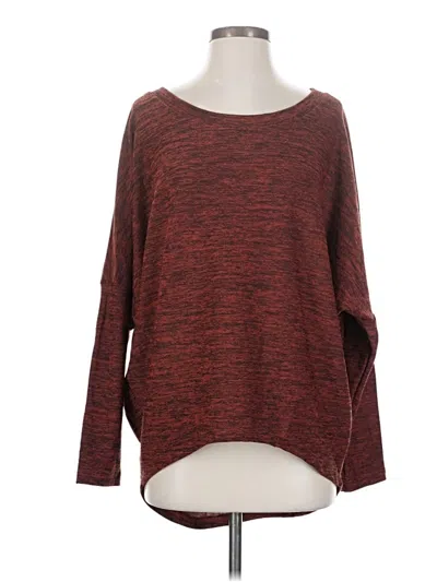 Pre-owned Assorted Brands Pullover Sweater In Burgundy