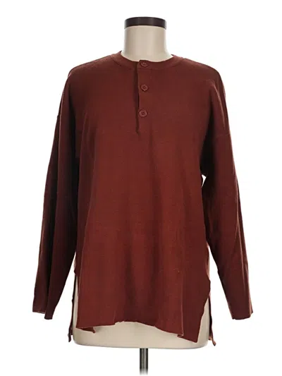 Pre-owned Assorted Brands Pullover Sweater In Burgundy