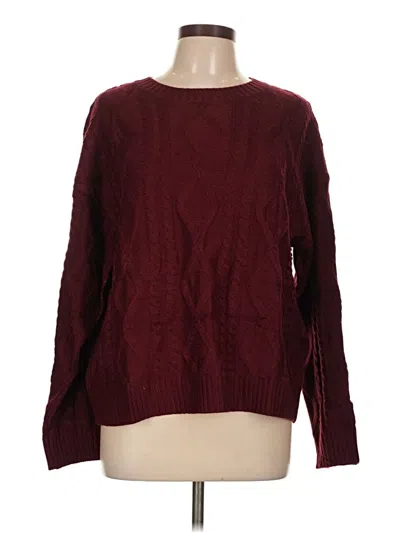 Pre-owned Assorted Brands Pullover Sweater In Burgundy