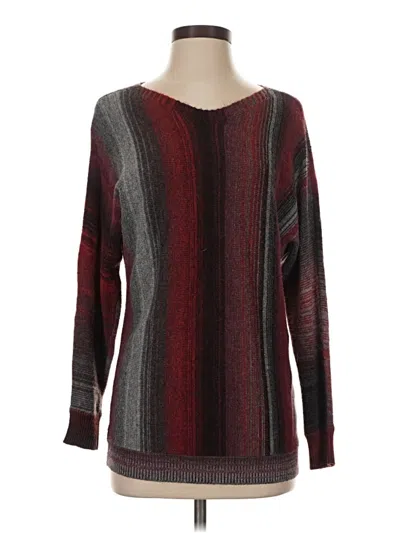 Pre-owned Assorted Brands Pullover Sweater In Burgundy