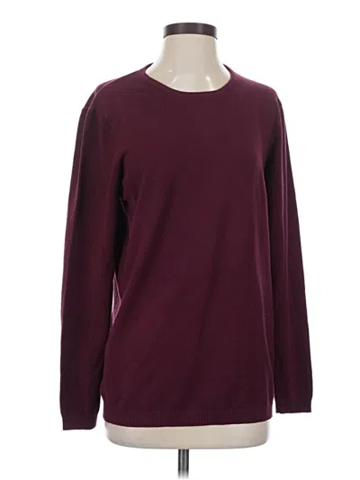 Pre-owned Assorted Brands Pullover Sweater In Burgundy