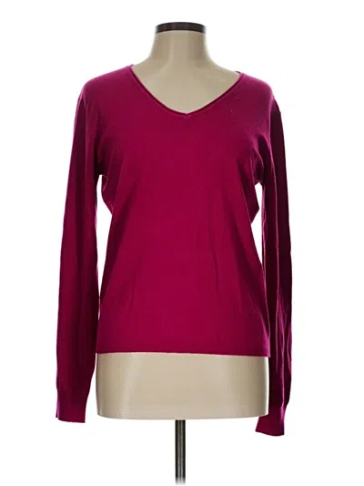 Pre-owned Assorted Brands Pullover Sweater In Burgundy