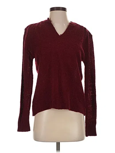 Pre-owned Assorted Brands Pullover Sweater In Burgundy