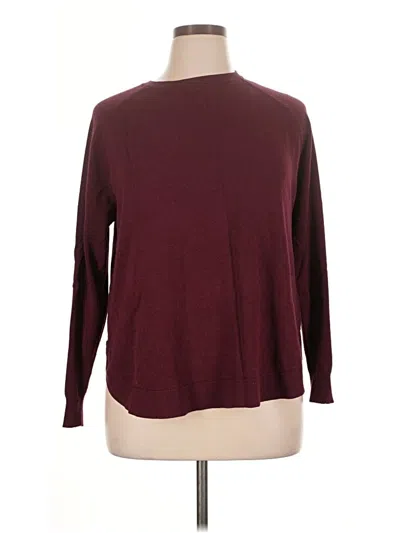 Pre-owned Assorted Brands Pullover Sweater In Burgundy