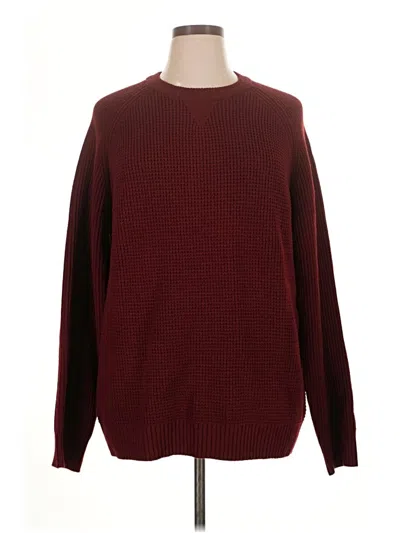Pre-owned Assorted Brands Pullover Sweater In Burgundy