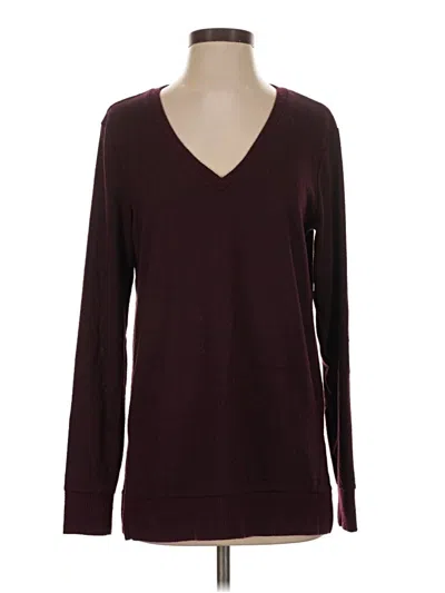 Pre-owned Assorted Brands Pullover Sweater In Burgundy